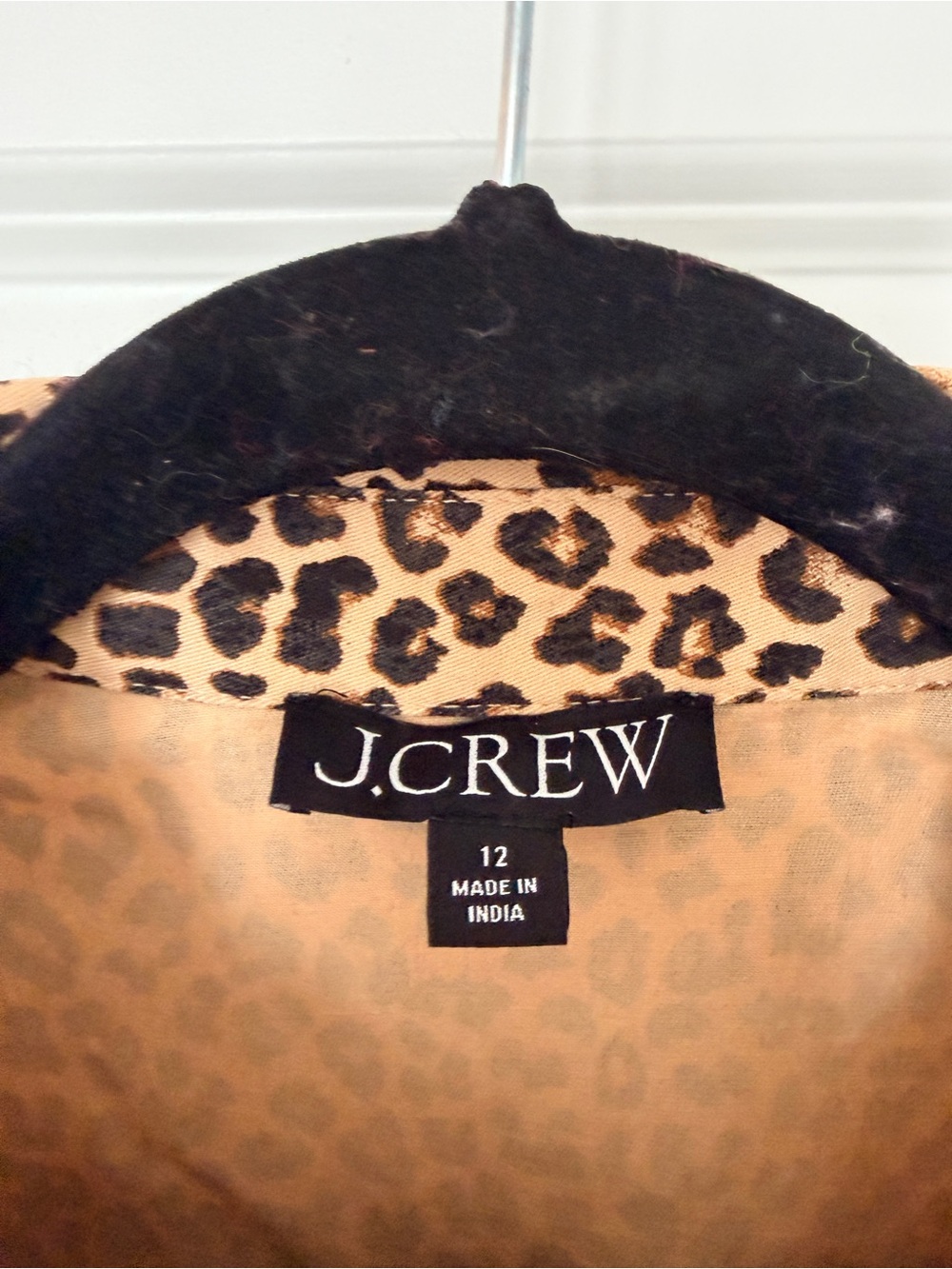 J.Crew Leopard Print Lined Jacket in Tan and Black - Picture 5 of 5